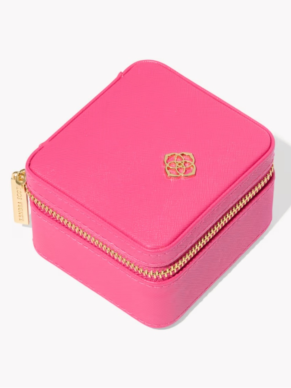 NWT Kendra Scott Small Travel Jewelry Case in Hot Pink